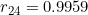 r_{24}=0.9959