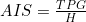 AIS = \frac{TPG}{H}