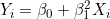 Y_i = \beta_0 + \beta_1^2 X_i