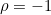 \rho=-1