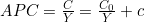 APC = \frac{C}{Y} = \frac{C_0}{Y} + c