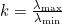 k=\frac{\lambda_{\max}}{\lambda_{\min}}