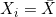 X_i = \bar{X}