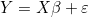 Y = X\beta + \varepsilon