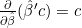 \frac{\partial}{\partial\hat{\beta}}(\hat{\beta}'c)=c