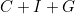 C + I + G