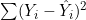 \sum (Y_i - \hat{Y}_i)^2