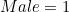 Male = 1