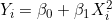 Y_i = \beta_0 + \beta_1 X_i^2