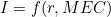 I = f(r, MEC)