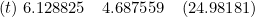(t) \; 6.128825 \quad 4.687559 \quad (24.98181)
