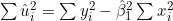 \sum \hat{u}_i^2 = \sum y_i^2 - \hat{\beta}_1^2 \sum x_i^2