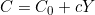C = C_0 + cY