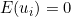 E(u_i) = 0