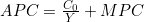 APC = \frac{C_0}{Y} + MPC