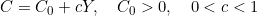 C = C_0 + cY,\quad C_0 > 0,\quad 0 < c < 1