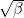 \sqrt{\beta}