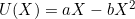 U(X) = aX - bX^2