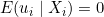 E(u_i \mid X_i) = 0