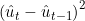 \left(\hat{u}_t-\hat{u}_{t-1}\right)^2