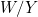 W/Y