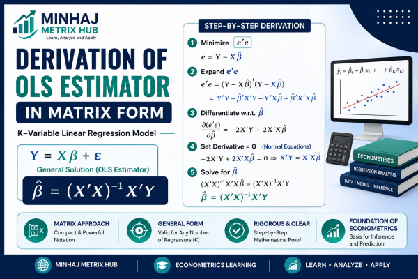 Derivation of OLS Estimator in Matrix Form